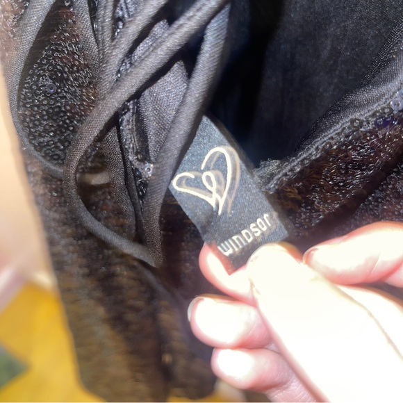 windsor black sparkly mini dress - Picture 7 of 11